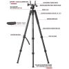 BOG DeathGrip Infinite Carbon Fiber Tripod with Heavy Duty Construction 360 Degree Ball Head