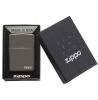 Zippo Windproof Lighter Black Ice Finish w/Zippo LogoClassic Case