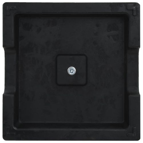 vidaXL Parasol Base Square Polyresin 8 kg Black