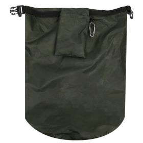 PVC Outdoor Foldable Waterproof Barrel Dry Bag Storage Carrying Bags Camping Hiking Beach Military Green