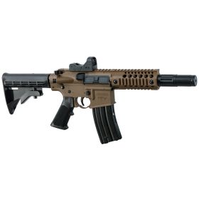 Crosman Bushmaster Automatic CO2 Powered BB Air Rifle with Dual Action with Red Dot