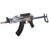 Game Face 76 Electric Full or Semi-Auto Tactical AK Style Airsoft Carbine (Clear)