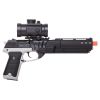 Game Face Single Shot Spring Power Airsoft Pistol with Tactical Casing with Red Dot
