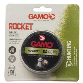 Gamo ROCKET PELLETS .22 CAL. TINS OF 100 - BLISTER PK