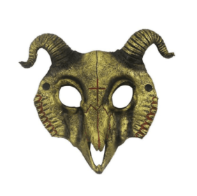 Goat Mask Halloween Costume Party Animal Head Mask Ram Horn Head Mask