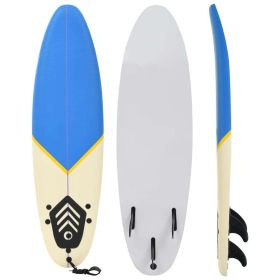 Surfboard 66.9" Blue and Cream