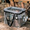Foldable Outdoor Storage Box Folding Storage Bin With Handles Foldable Clear Window Storage Boxes For Home Bedroom Closet
