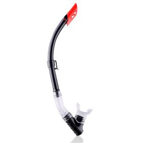 Training Headstrap; Adjustable Snorkel; One-Way Purge Valve For Pool; Open Water; Scuba; LSwimmer Diving Snorkeling (Color: Black)