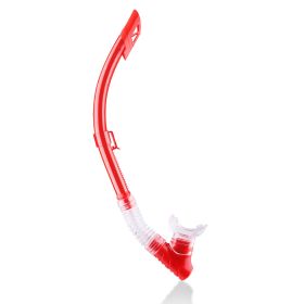 Training Headstrap; Adjustable Snorkel; One-Way Purge Valve For Pool; Open Water; Scuba; LSwimmer Diving Snorkeling (Color: Red)