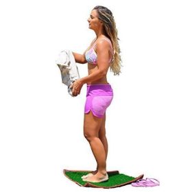 DORSAL Surfer Changing Pad Surf Grass Mat for Wetsuit Change (Color: Blue)