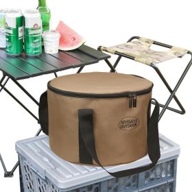 Multifunctional Portable Dutch Oven Canvas Storage Pouch Storage Bags Cooking Utensils Organizer for Outdoor Activities BBQ (Color: M)