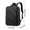Anti Theft Laptop Backpack Travel Backpack Airline Approved Waterproof College School Bag With USB Charging Port For Men Women