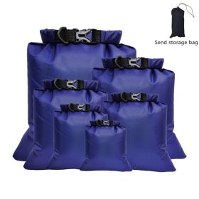 6 Pcs/Set Waterproof Dry Bag Pack Sack Outdoor Swimming Bag Ultralight Camping Floating Sailing Canoing Boating Storage Pouch (Color: E 6pcs deep blue)