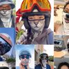 Unisex 3D Print Sunscreen mask Headband Face Mask Covering